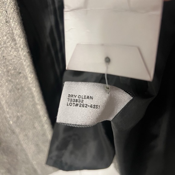 Worthington Jacket Coat Women's Size M Wool Blend Metallic Lurex Tweed Peacoat - Picture 6 of 6